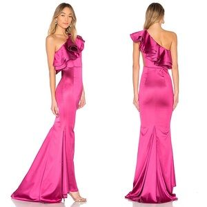 Michael Costello x Revolve Joey Gown in Magenta